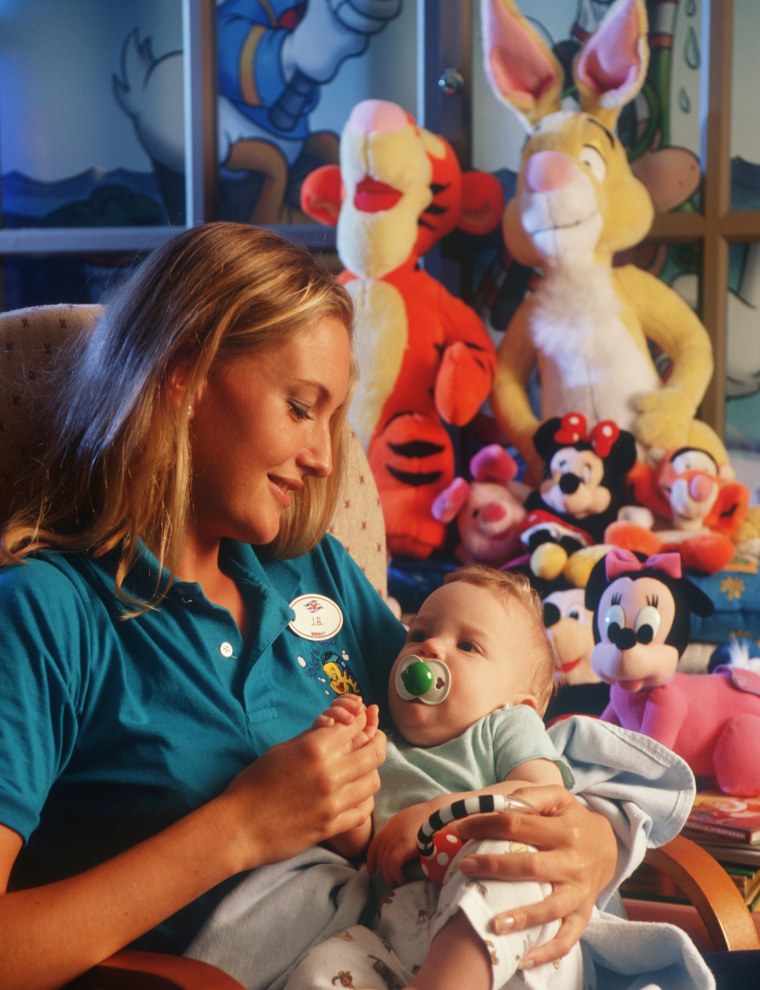 Flounder's Reef Nursery features Little Mermaid-themed bubble murals, toys, stories and a caring staff of child specialists. The nursery provides child care for infants and toddlers, ages 12 weeks to 3-years olds.